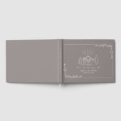 マウンテンフォレスト素朴アメジスト結婚ズ ゲストブック (全面)