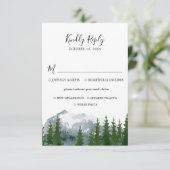 マウンテンフォレスト結婚式RSVPと食事の選択カード 出欠カード (スタンド正面)