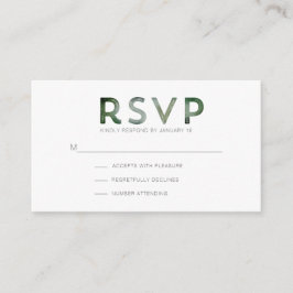 マウンテンフォレモダンストRSVPエンクロージャカード エンクロージャーカード