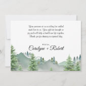 マウンテンフォレ結婚ストサンキューカード サンキューカード (裏面)