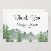 マウンテンフォレ結婚ストサンキューカード サンキューカード (正面/裏面)