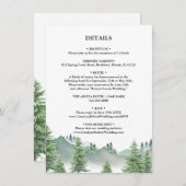 マウンテンフォレ結婚スト詳細 招待状 (正面/裏面)