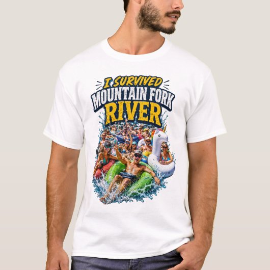 マウンテンフォーク川サバイバルTシャツ Tシャツ (正面)