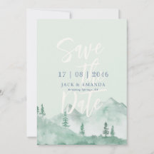 マウンテンフォーラート自然結婚式の日付を保存