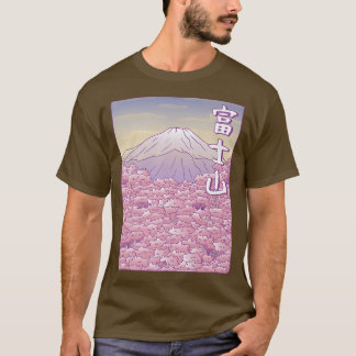 マウンテンフジヤマジャパン桜さくらんぼブロッサム Tシャツ