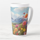 マウンテンフラワーメドウ カフェラテマグ (右アングル)