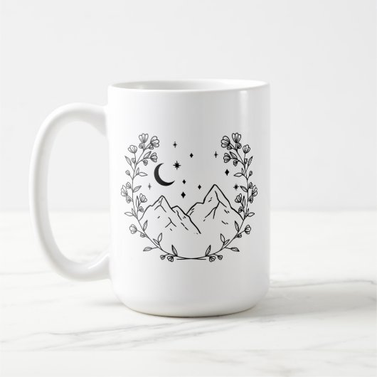 マウンテンフローラリース コーヒーマグカップ (左)