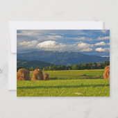 マウンテンフ素朴ィールドカントリーウエディング招待状 招待状 (裏面)