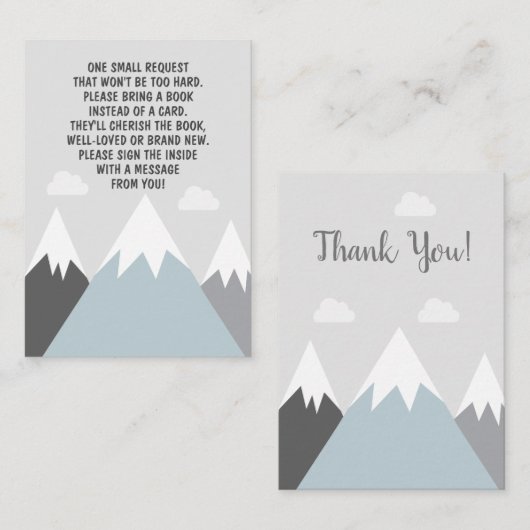 マウンテンブックリクエストカードアドベンチャー待ち エンクロージャーカード (正面/裏面)