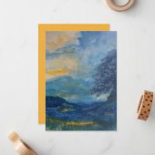 マウンテンブルース\フラットノートカード ノートカード (正面/裏面インサイチュ)