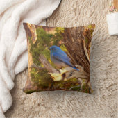 マウンテンブルーバードアットアーチズ国立公園 クッション (ブランケット)