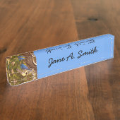 マウンテンブルーバードアットアーチズ国立公園 デスクネームプレート (側面)