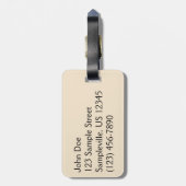 マウンテンブルーバードアットアーチズ国立公園 ラゲッジタグ (裏面縦)