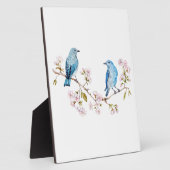 マウンテンブルーバードオン桜ブランチ フォトプラーク (側面)