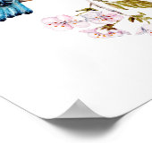 マウンテンブルーバードオン桜ブランチ ポスター (角)