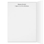 マウンテンブルーバードファインアートグリーティングカード (内側 (左))