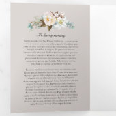 マウンテンブーケお祝いオブライフ 三つ折り招待状 (内部最初)