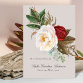 マウンテンブーケお祝いオブライフ 三つ折り招待状