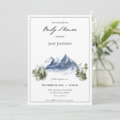 マウンテンベビーシャワー招待状 招待状 (スタンド正面)