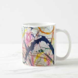 マウンテンホース抽象芸術ジェフハンカマーアルチュンクハウス コーヒーマグカップ