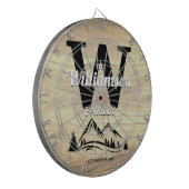 マウンテンホームファミリーネームパーソナライズされたダーツボード ダーツボード (正面左)