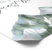 マウンテンボーイベビーシャワーゲストブックサイン ポスター (角)