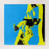 マウンテンボーディング – スノーボーダー ジグソーパズル (横)