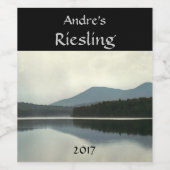 マウンテンポンドホワイトワインラベル ワインラベル (シングルラベル)