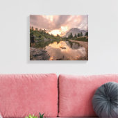 マウンテンポンドラップのキャンバス キャンバスプリント (インサイチュ (リビング))