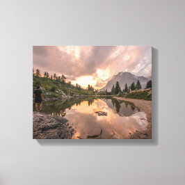 マウンテンポンドラップのキャンバス キャンバスプリント