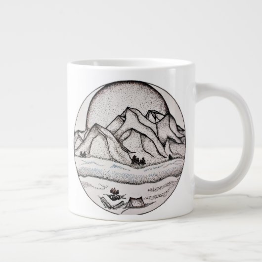 マウンテンマグ ジャンボコーヒーマグカップ (右)