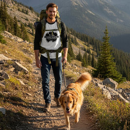 マウンテンマスター、ハイカー/バイクもしくは自転車に乗る人 Tシャツ