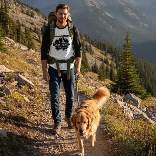 マウンテンマスター、ハイカー/バイクもしくは自転車に乗る人 Tシャツ