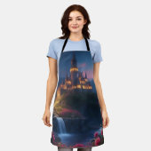 マウンテンミッドナイトキャッスルフォー エプロン (着用した状態)