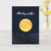 マウンテンムーン;悔やみや弔慰 カード (黄色い花)