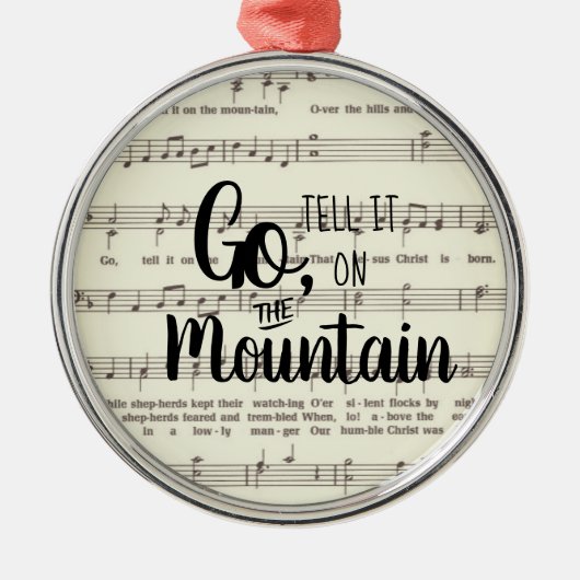 マウンテンメタルオーナメントで教えに行く メタルオーナメント (正面)