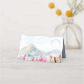 マウンテンメドウウォーター結婚カラーズゲスト プレイスカード (正面)