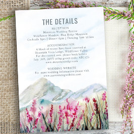 マウンテンメドウウォーター結婚カラー詳細 エンクロージャーカード