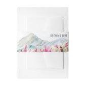 マウンテンメドウウォーター結婚カラー 招待状ベリーバンド (正面例)