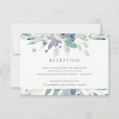 マウンテンメドウウォーター色フローラ披露宴カード 招待状 (正面)