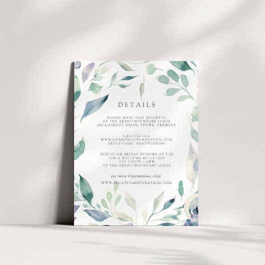 マウンテンメドウゲスト情報カード エンクロージャーカード