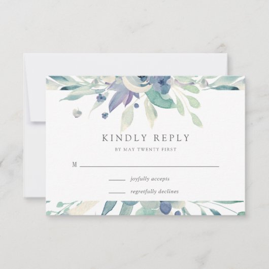 マウンテンメドウ |水彩植物学フローラ 出欠カード (正面)