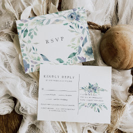 マウンテンメドウRSVPハガキと食事の選択 インビテーションポストカード