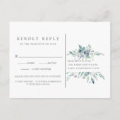 マウンテンメドウRSVPハガキと食事の選択 インビテーションポストカード (裏面)