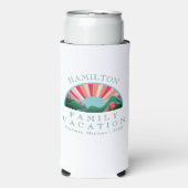 マウンテンモダンアウトドアファミリーバケーション スリム缶クーラー (Seltzer正面)