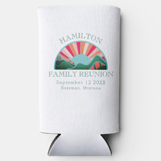 マウンテンモダンアウトドアファミリー懇親会 スリム缶クーラー (正面)