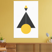 マウンテンモダンアート キャンバスプリント (インサイチュ (リビング))