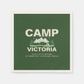 マウンテンモダンキャンプバチェロレッテ スタンダードカクテルナプキン (正面)