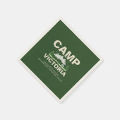 マウンテンモダンキャンプバチェロレッテ スタンダードカクテルナプキン (角)