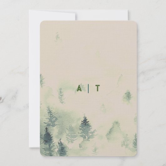 マウンテンモダンフォレ結婚スト 招待状 (裏面)